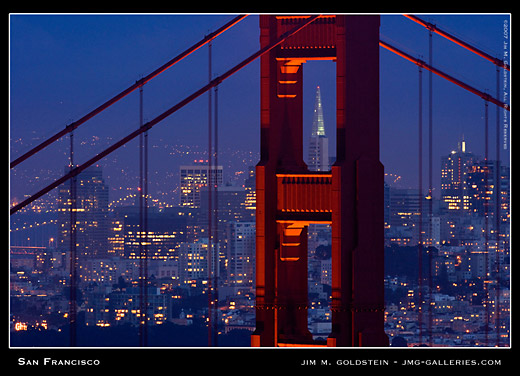 San Francisco cityscape photo by Jim M. Goldstein