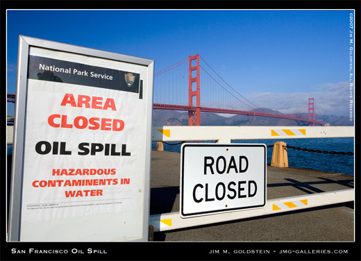 San Francisco Oil Spill photo by Jim M. Goldstein