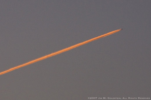 Contrail Example photo by Jim M. Goldstein