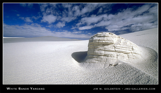 White Sands Yardang, landscape photograph by Jim M. Goldstein