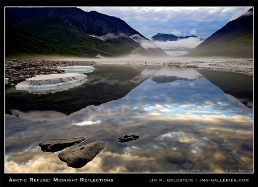Arctic National Wildlife Refuge: Midnight Reflections